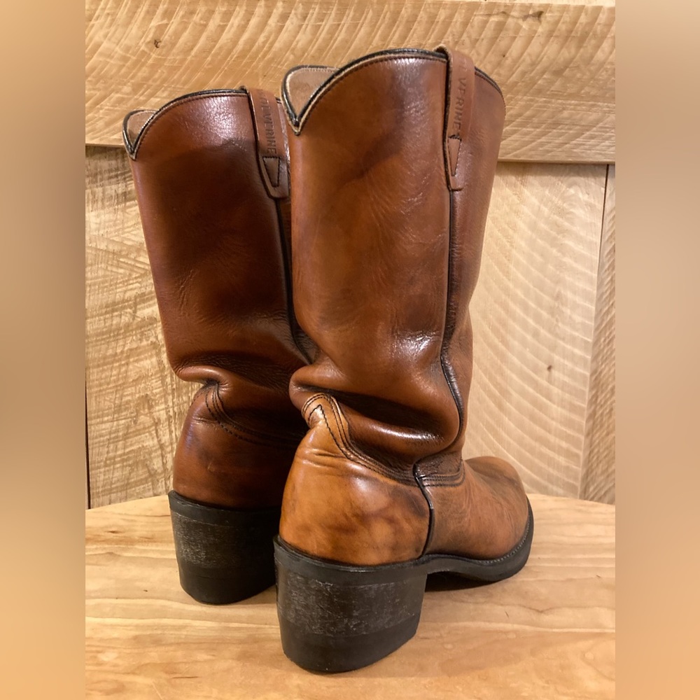 Vintage Wolverine Cognac Boots Size 8 2E - Picture 9 of 10